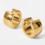 18K Ohrring Bold Halo – wasserfest vergoldet