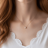 18K Halskette Crystal Whisper – wasserfest vergoldet