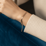 18K Armband Golden Tide – wasserfest