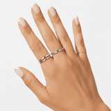 18K Ring Golden Hush – wasserfestes Weissgold