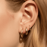18K Ohrringe Lunar Mist Set – wasserfest