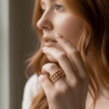 18K Ring Pure Luna – wasserfest