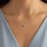 18K Halskette Soul Heart – wasserfest silber vergoldet