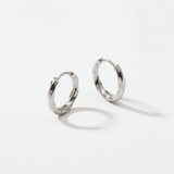 18K Ohrringe  Twisted Craft – wasserfestes Weissgold